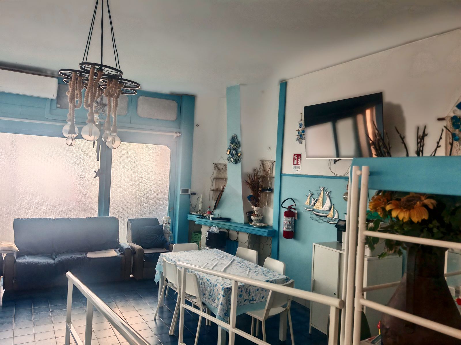 La sala da pranzo di Villa Romana